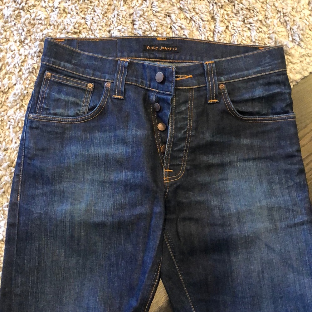 Nudie men’s indigo ‘Average Joe’ jeans w32 l32